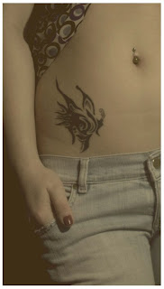 Nice Lower Front Tattoo Ideas With Butterfly