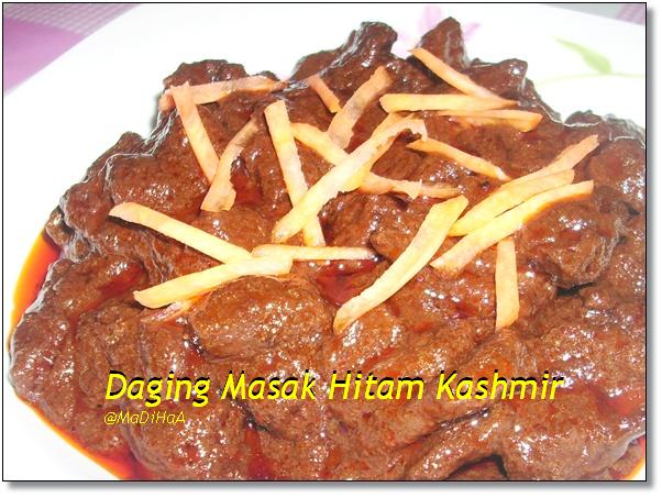 Dari Dapur MaDiHaA: Daging Masak Hitam Kashmir
