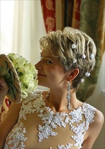 Wedding short hair styles for womens