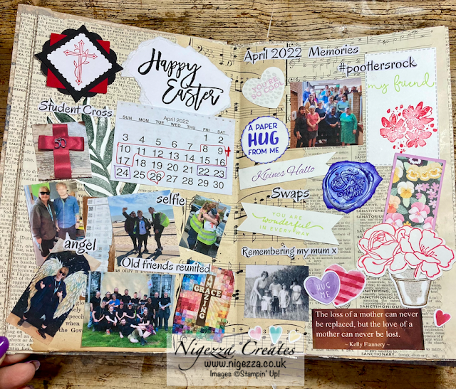 Junk Journal Beginners Series: Collaging April Memories In My Glue Book