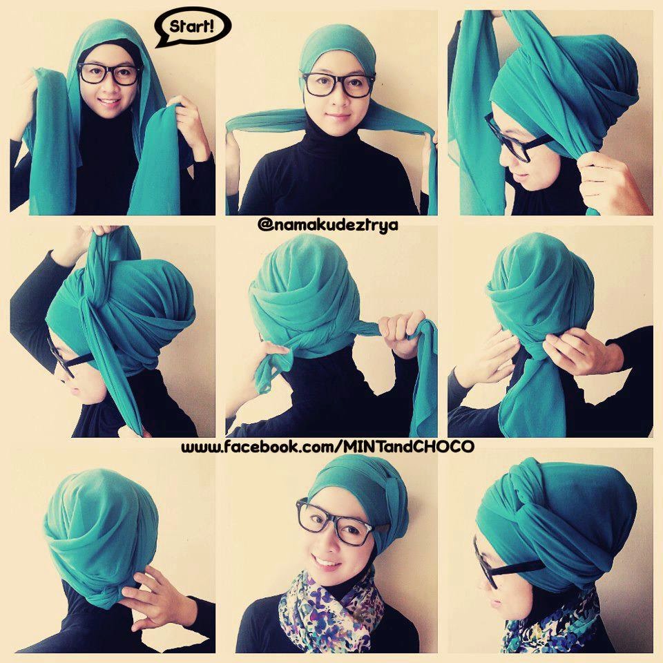 24 Koleksi Tutorial Hijab Paris Berkacamata Bisa Didownload