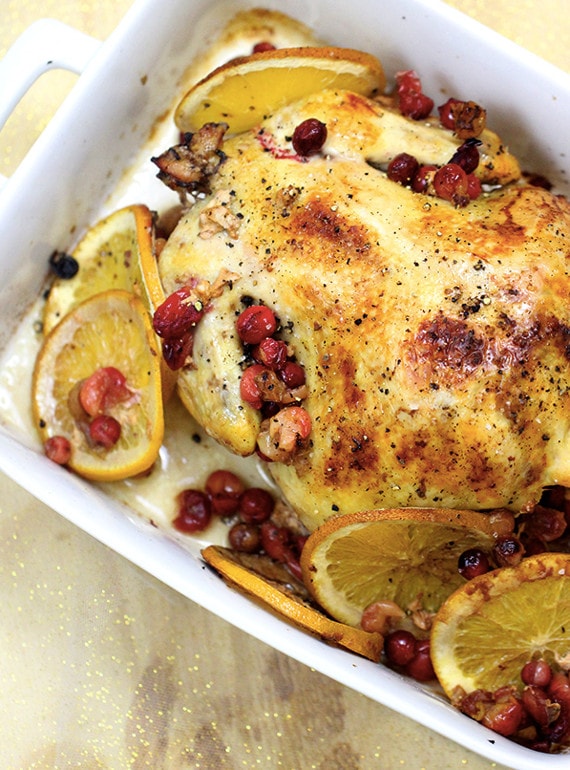 Slow Cooker Whole Chicken Christmas Dinner idea