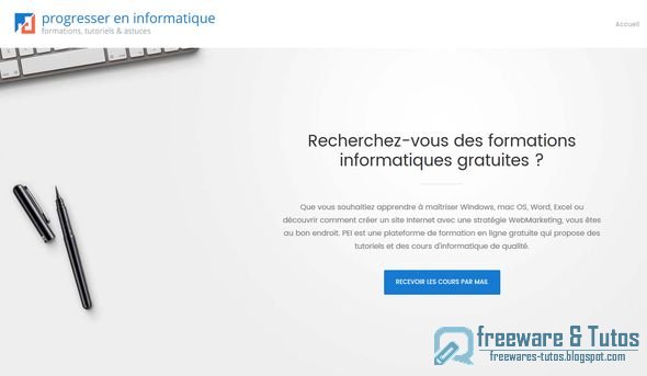 Le site du jour : Progresser En Informatique