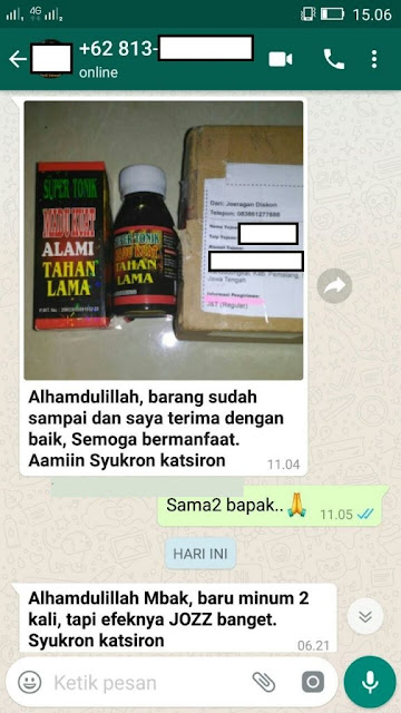 Madu kuat ereksi lelaki super tonik 6x tahan lama di ranjang