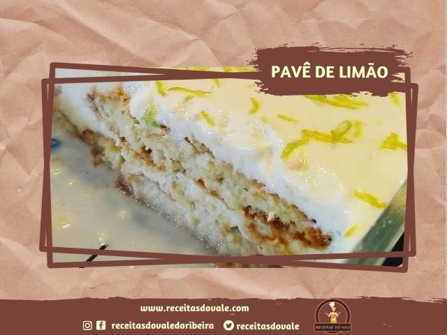 Receita de Pavê de Limão