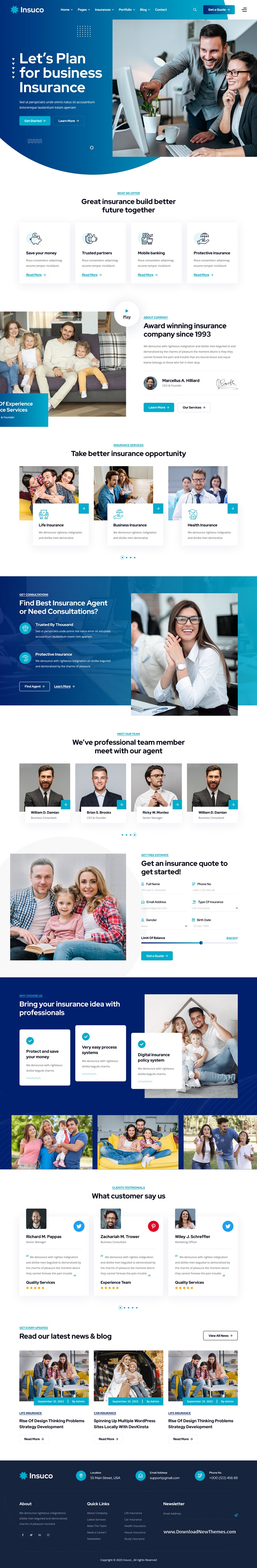 Insuco - Insurance Company HTML Template Review