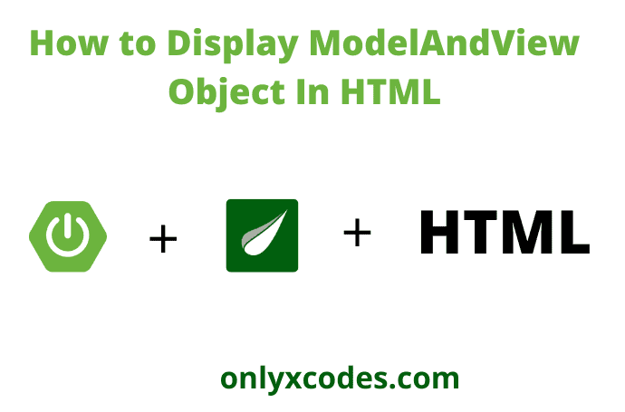 how to display modelandview object in html