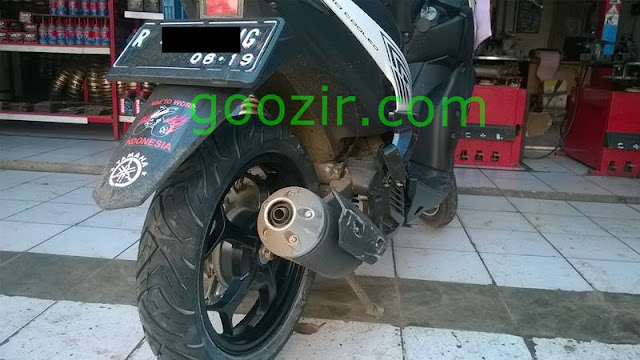 Ganti pelek dan ban tapak lebar Yamaha GT125 - Goozir.com