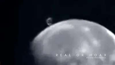 Large UFO above the Moon reported to Secureteam10.