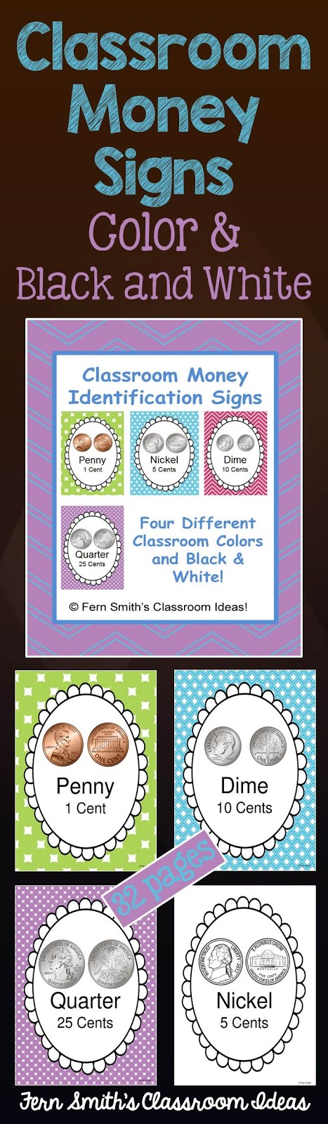 Fern Smith's Classroom Ideas Classroom Money Signs and Books at TeachersPayTeachers