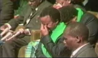 President of Zambia Federick Chiloba  crying