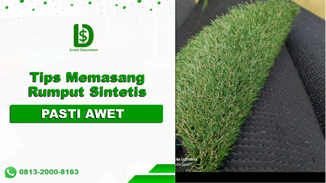 Tips Memasang Rumput Sintetis