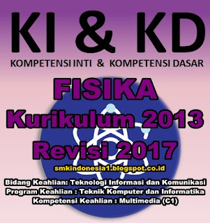 Kompetensi Inti Dan Kompetensi Dasar (KIKD) Fisika SMK Revisi 2017