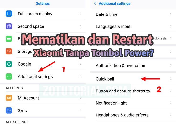 Cara Mematikan & Restart HP Xiaomi Tanpa Tombol Power