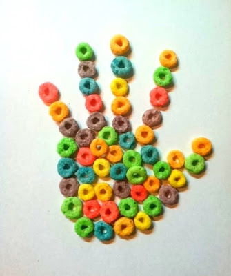 Kellogg's Froot Loops Cereal Hand  Makes a Sweet Hand