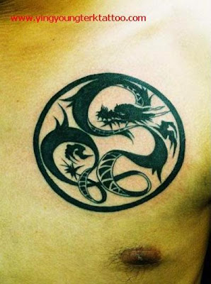 Dragon Tribal Japanese Tattoo Stlye