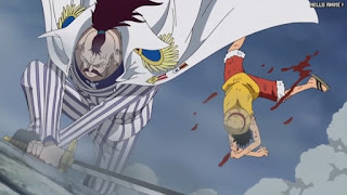 ワンピースアニメ 頂上戦争編 476話 モモンガ中将 | ONE PIECE Episode 476