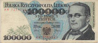 100,000 Zlotych 1-2-1990 P# 154