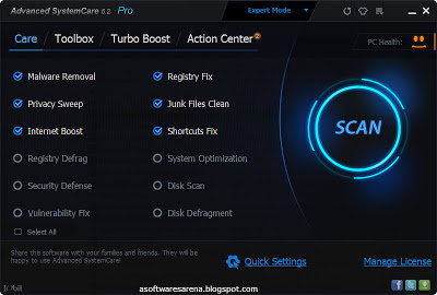 Advanced SystemCare pc software full version free download