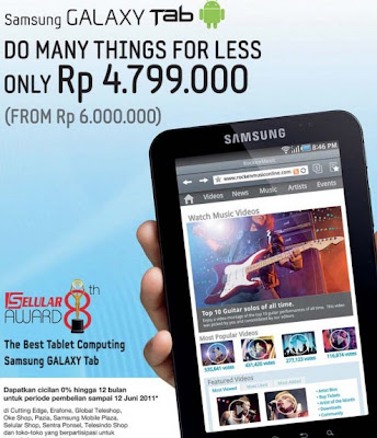 Harga Samsung Galaxy Tab Promo diskon murah 