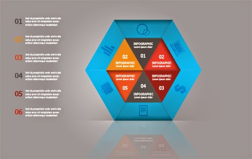 Create a Blue Polygonal Infographic In Photoshop