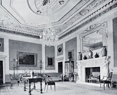 The Saloon, Hatchlands  from The architecture of Robert and James Adam by AT Bolton (1922)
