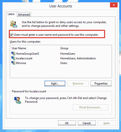 Sign in User Account Automatically at Windows 10 Startup