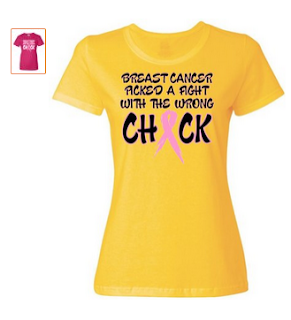 Breast Cancer Womens Breast Cancer Picked A Fight With The Wrong Chick T-Shirt