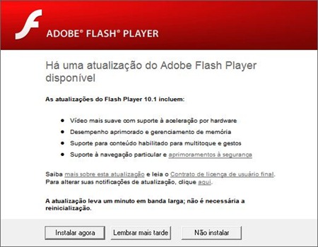 Adobe Flash Player 10.1 Final para Windows, Mac e Linux