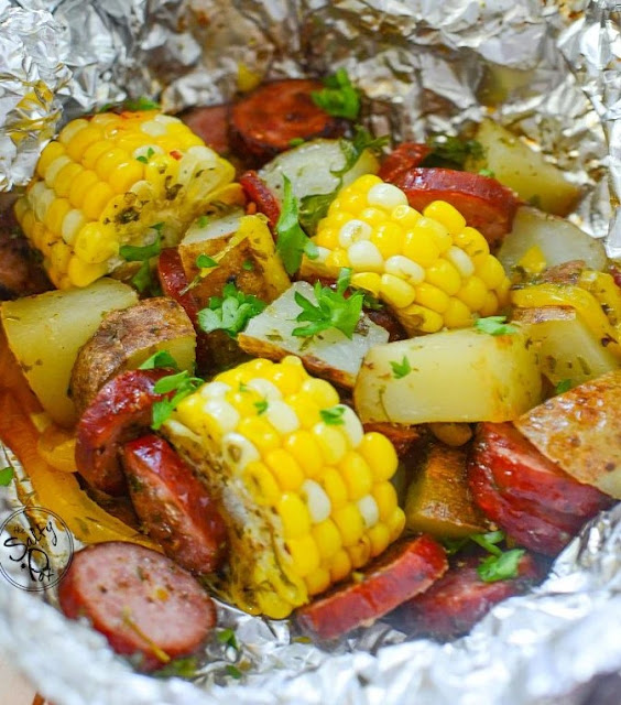 Sausage foil packet with corn recipe