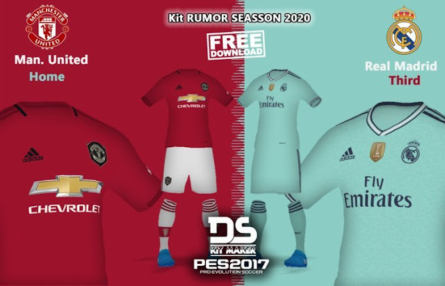 Man United Real Madrid 19 20 Kits Leaked Pes 2017 Pes