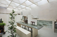 Japanese Natural Light House Design Plan With Natural Light Flooding In Through A Grid Of Acrylic Skylight Dome Windows