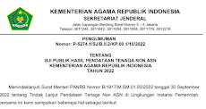 Segera Cek! Hasil Pendataan Tenaga Non ASN Kementerian Agama Republik Indonesia Tahun 2022