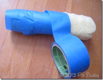 tape to remove roller lint