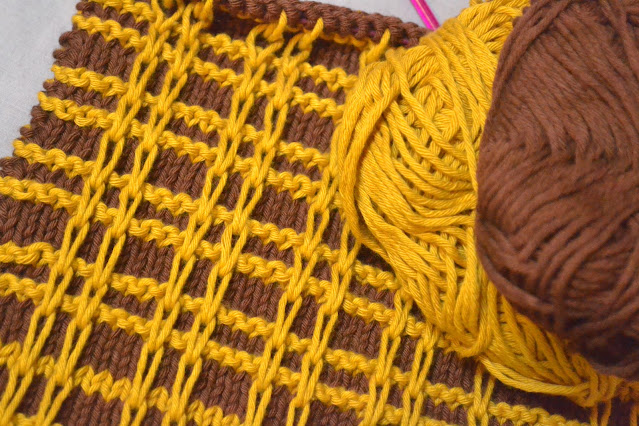 Plaid Effect Knitting Stitch Knitting Pattern