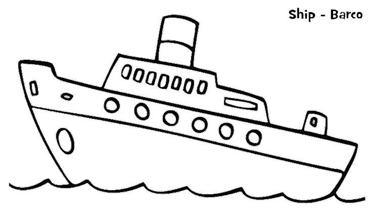 Mewarnai Gambar Kapal Laut Aneka Mewarnai Gambar