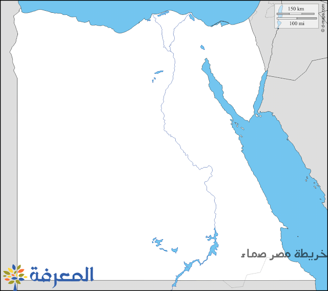 خريطة مصر الصماء