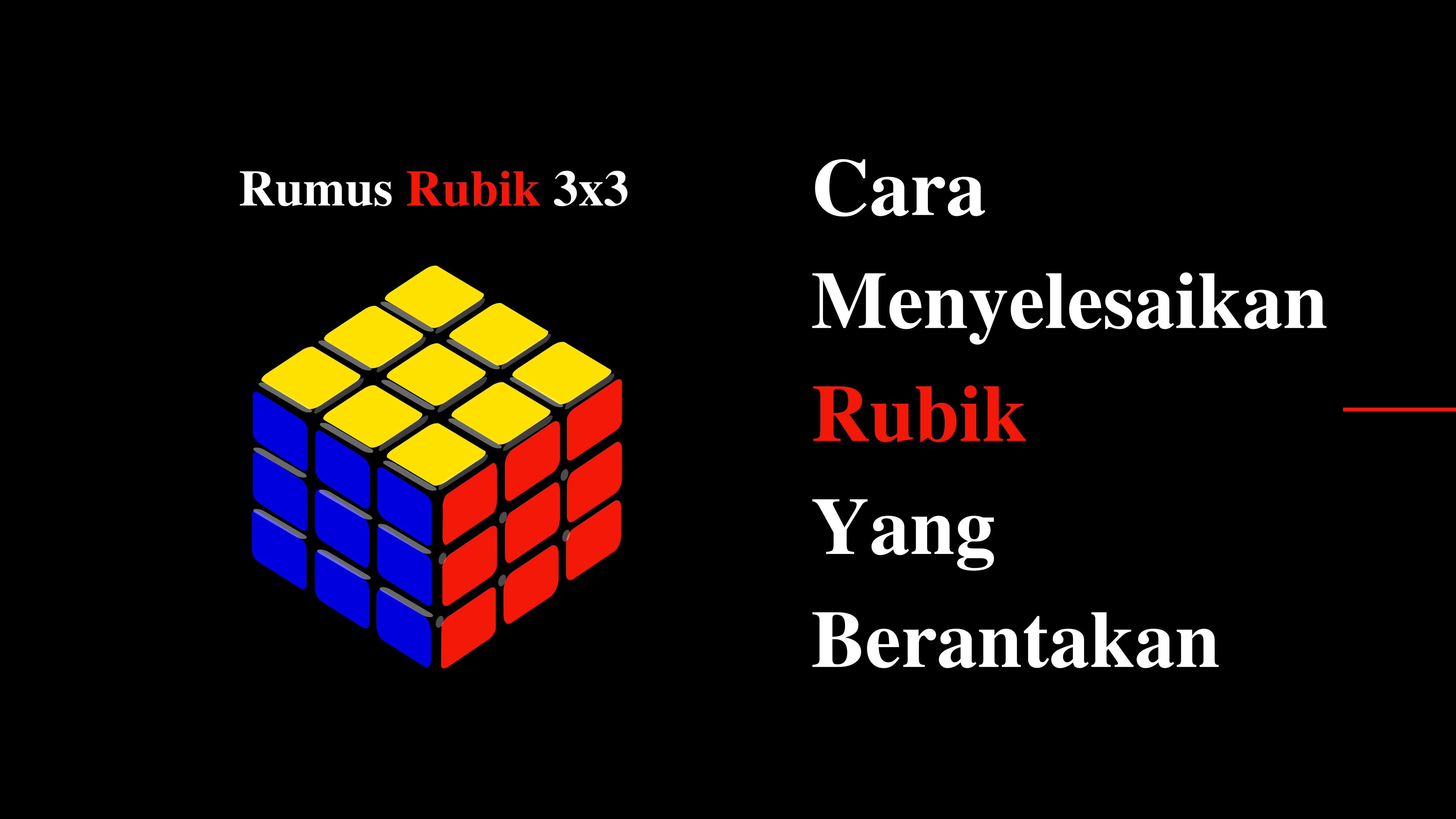 Rumus Rubik 3x3, Cara Menyelesaikan Rubik Yang Berantakan Simentik