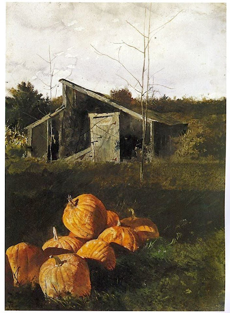 Andrew Wyeth (1917-2009), Pumpkins Watercolor on paper, 1969 Private Collection