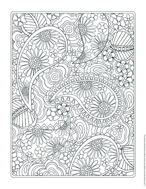 Floral Pattern Coloring Pages Free Colouring Pages