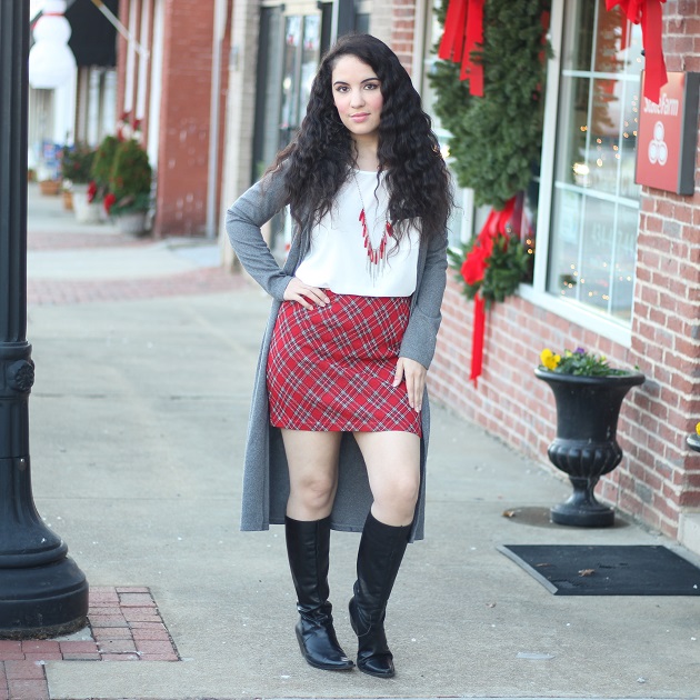 Plaid Mini Skirt