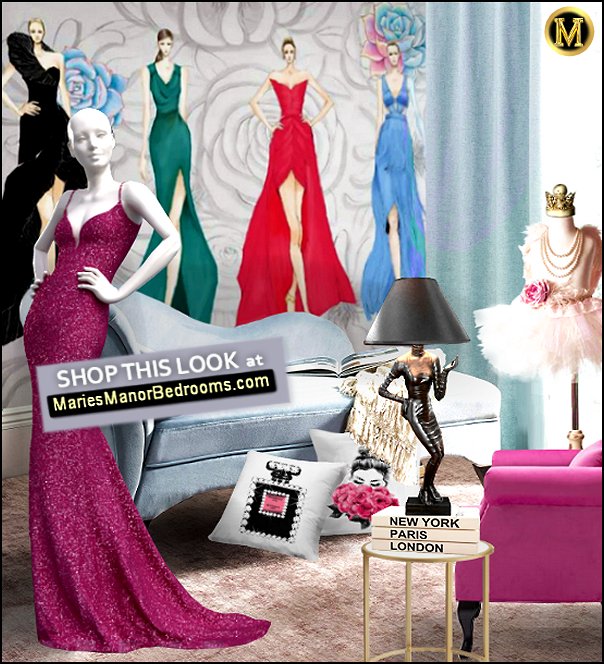 Fashion show, project runway  fashionista room decor haute couture aesthetic