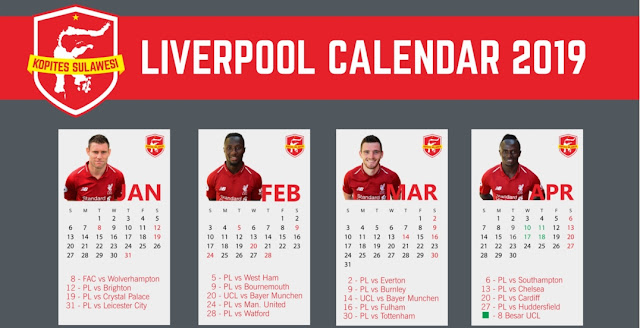 Calendar by Kopites Sulawesi