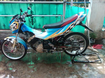 satria fu modifikasi airbrush