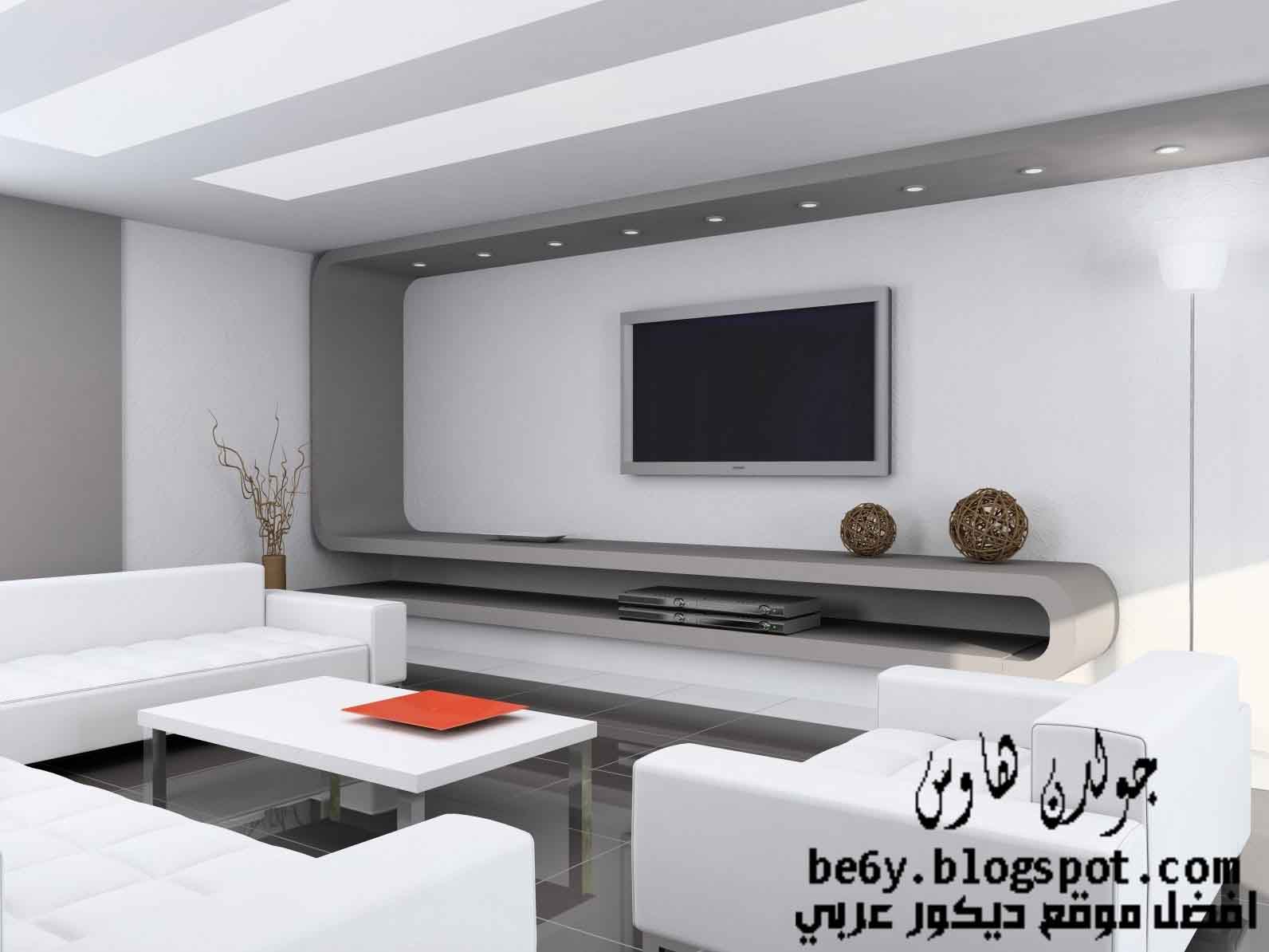  غرف الاستقبال - White color in reception rooms decor title=