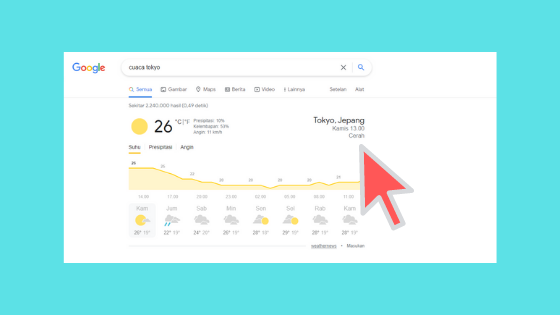 cek cuaca google