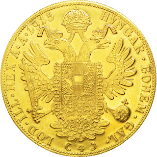 Austrian Gold Coins 4 Ducats 1915