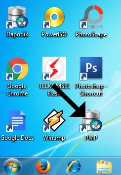 Berhasil memasang aplikasi PMP di Laptop Anda.