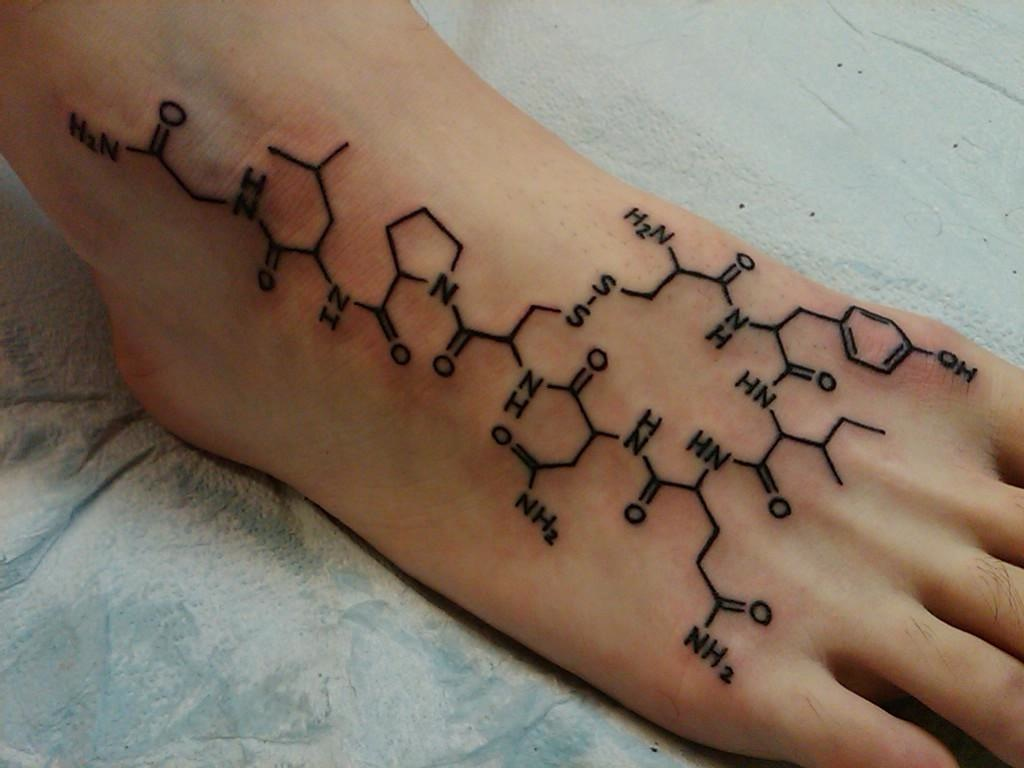 World of Biochemistry (blog about biochemistry): Tattoo - oxytocin
