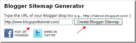 Blogger Sitemap Generator
